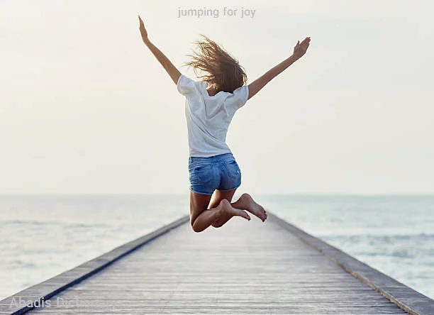 jumping for joy